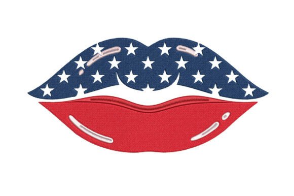 American Flag Lips Embroidery Design Review