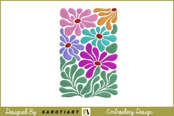 Boho Style Abstract Floral Embroidery Review