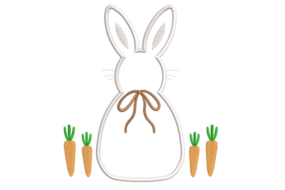 Bunny with Carrots Embroidery: A Seller's Perspective