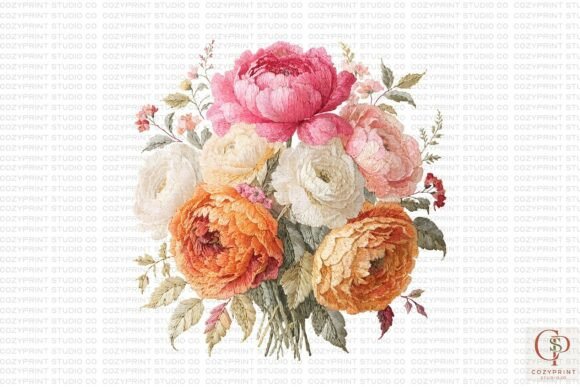 Faux Embroidery Flower PNG Review for Boutique Apparel