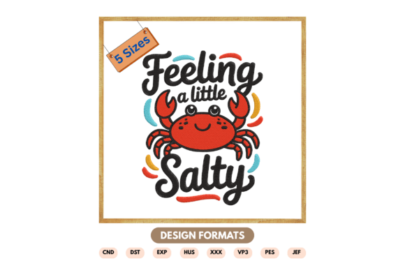 Feeling a Little Salty Crab Embroidery Review