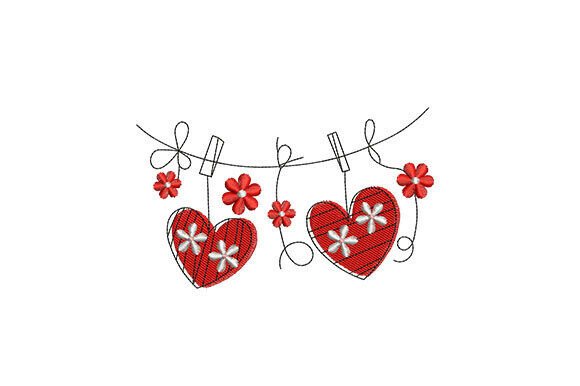 Heart Garland Embroidery Design Review