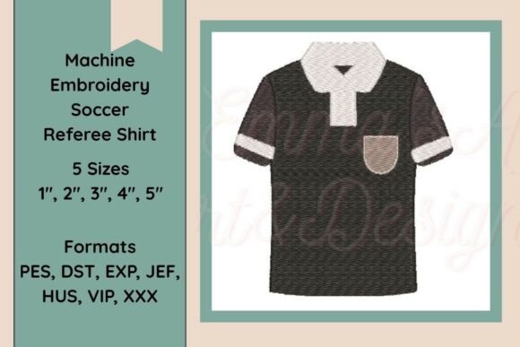 Soccer Referee Shirt Embroidery Design Review