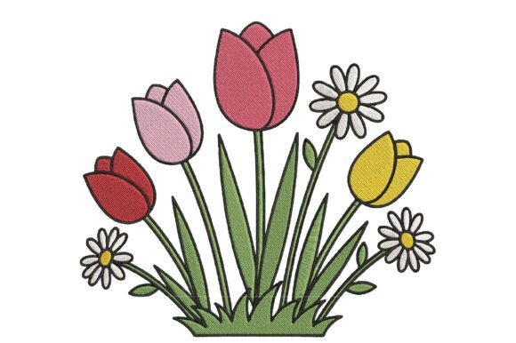 Tulip and Daisy Garden Embroidery Review