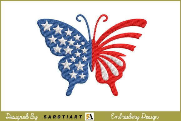 USA Butterfly Embroidery Design Review