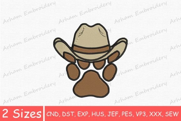 Western Cowboy Paw Embroidery Design Review