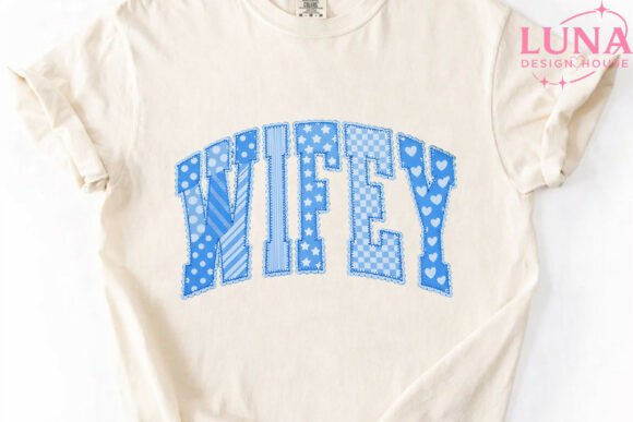 Wifey Faux Embroidery Varsity PNG Review